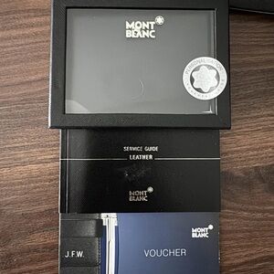 COPY - MontBlanc Men's Meisterstuck Leather Wallet 6cc Black